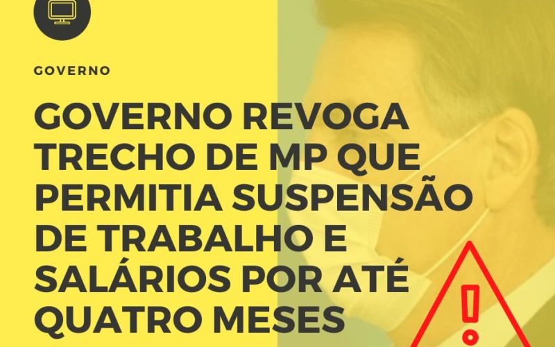 Governo Revoga Trecho De Mp Que Permitia Suspensão De Trabalho E Salários Por Até Quatro Meses - Contabilidade em Campinas | JL Ramos Contabilidade Digital